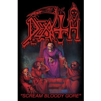 DEATH - Scream bloody gore - Textile poster