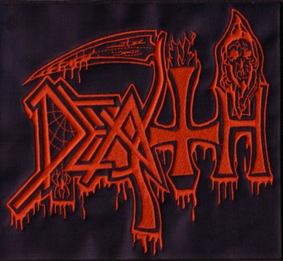 DEATH Shaped Logo Embr. Backpatch