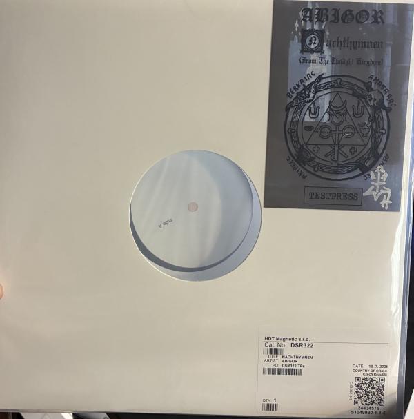 ABIGOR Nachthymnen (From The Twilight Kingdom)  TEST PRESSING