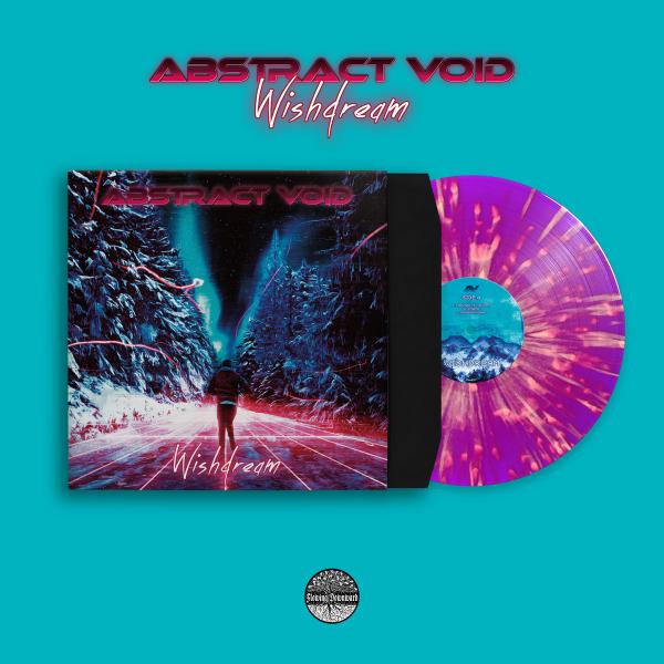 ABSTRACT VOID Wishdream (Neon purple with orange splatter)