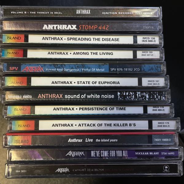 ANTHRAX 12 CD bundle offer
