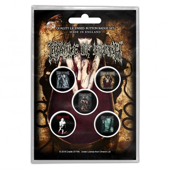 CRADLE OF FILTH Button Badge set