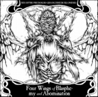 FOUR WINGS OF BLASPHEMY Split feat Pseudogod Teitanfyre