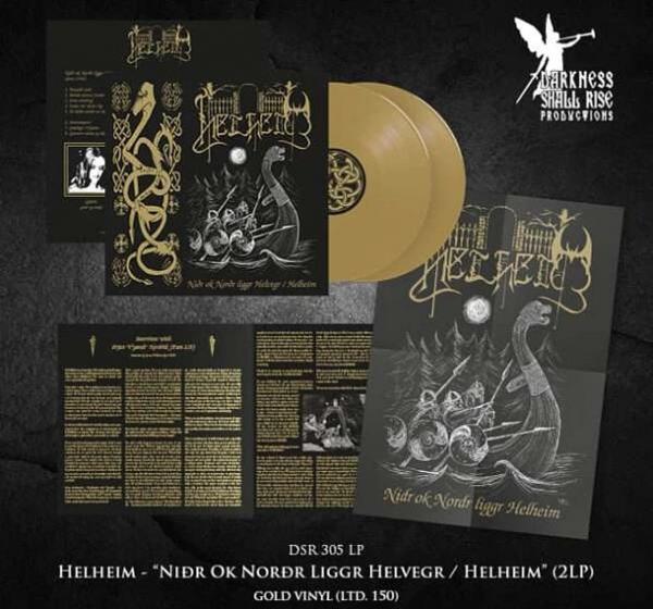 HELHEIM Niðr ok Norðr liggr Helvegr / Helheim (gold vinyl)