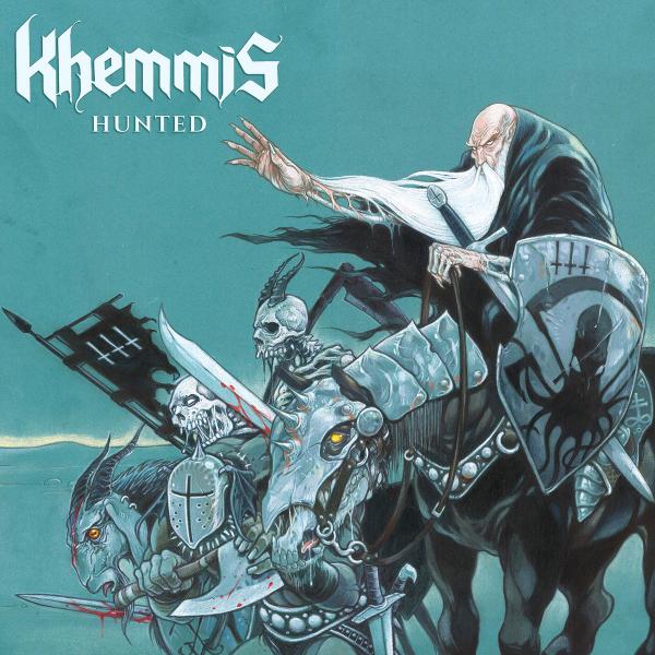 KHEMMIS Hunted (Electric Blue/Silver+White Splatter)