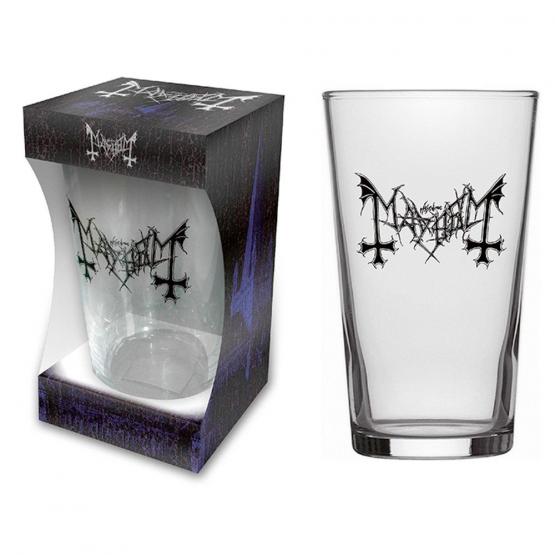 MAYHEM LOGO (BEER GLASS)