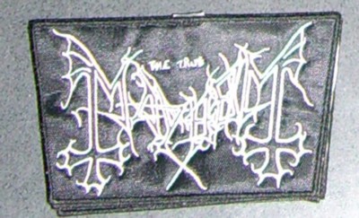 MAYHEM Shaped Logo Embr. Backpatch
