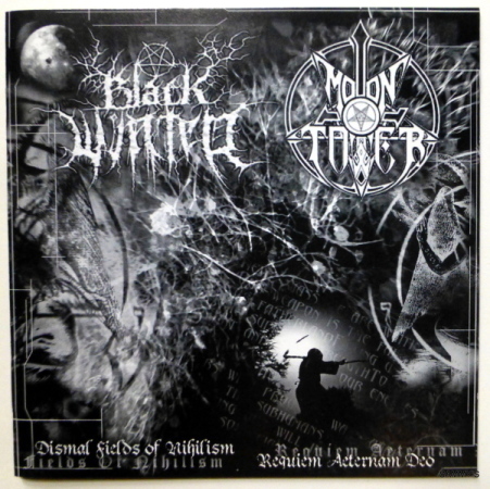 BLACK WINTER / MOONTOWER Dismal fields of nihilism - Split CD
