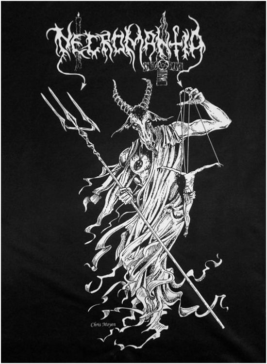 NECROMANTIA Puppet Christ by Chris Moyen - flag