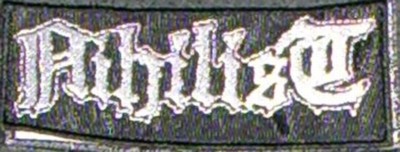NIHILIST Logo  - Embr. Patch