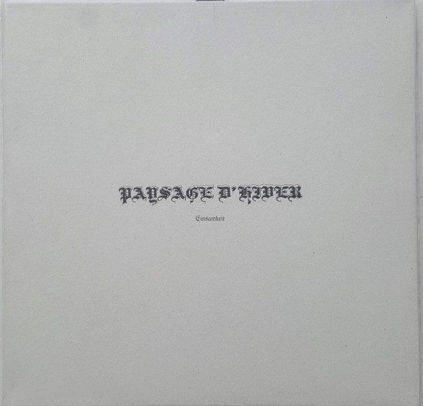 PAYSAGE D'HIVER Einsamkeit  (numbered)