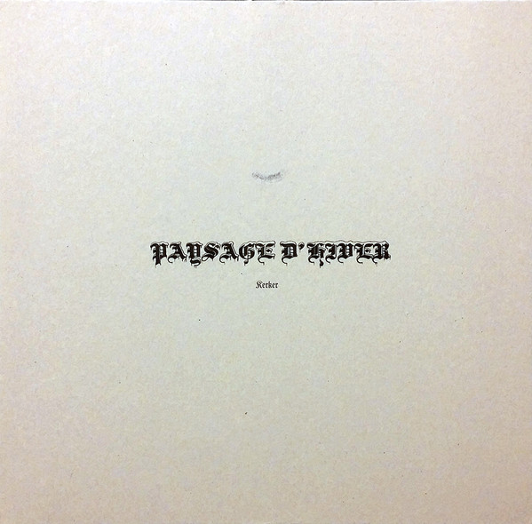 PAYSAGE D'HIVER Kerker  (1st press)