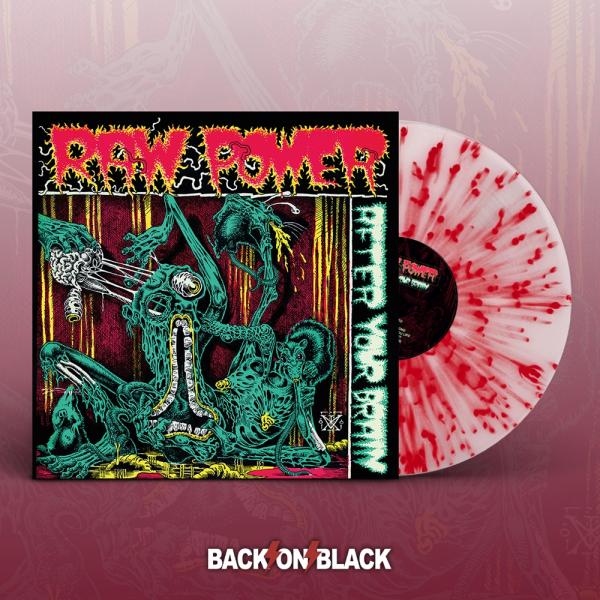RAW POWER After your brain (WHITE / RED SPLATTER VINYL)