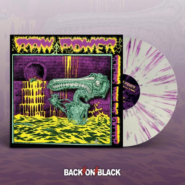 RAW POWER Screams From The Gutter  (WHITE / PURPLE SPLATTER VINYL)