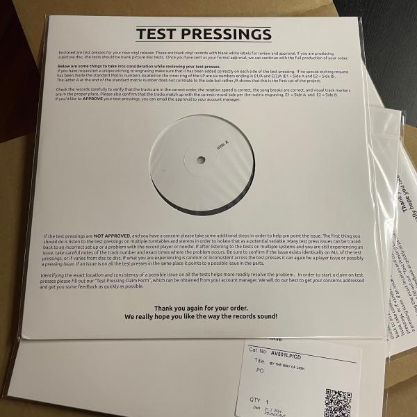 SEVEROTH By the way of Light (test pressing)