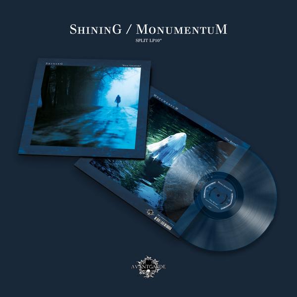 SHINING - MONUMENTUM Split ep 10" (trans blue vinyl)