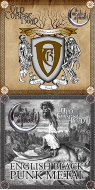THE MEADS OF ASPHODEL - OLD CORPSE ROAD Engliesh black punk metal - Split CD