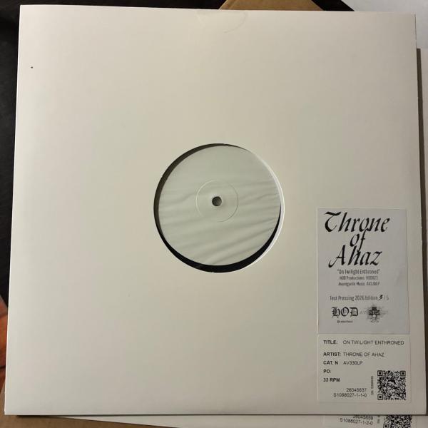 THRONE OF AHAZ On Twilight Enthroned (test pressing)