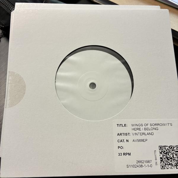 VINTERLAND Wings of Sorrow / It's here I Belong (Test Pressing)