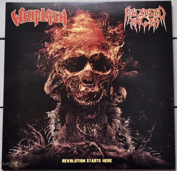 WHIPLASH Split ep 7" with Released Anger